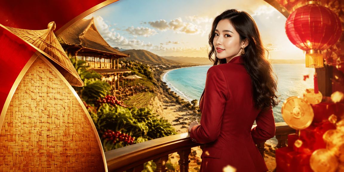 Bối cảnh Buôn Ma Thuột với betting và nón lá trong buổi tối