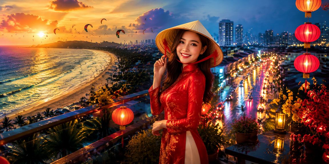 Khung cảnh Mũi Né nhắc người chơi giữ cân bằng khi giải trí