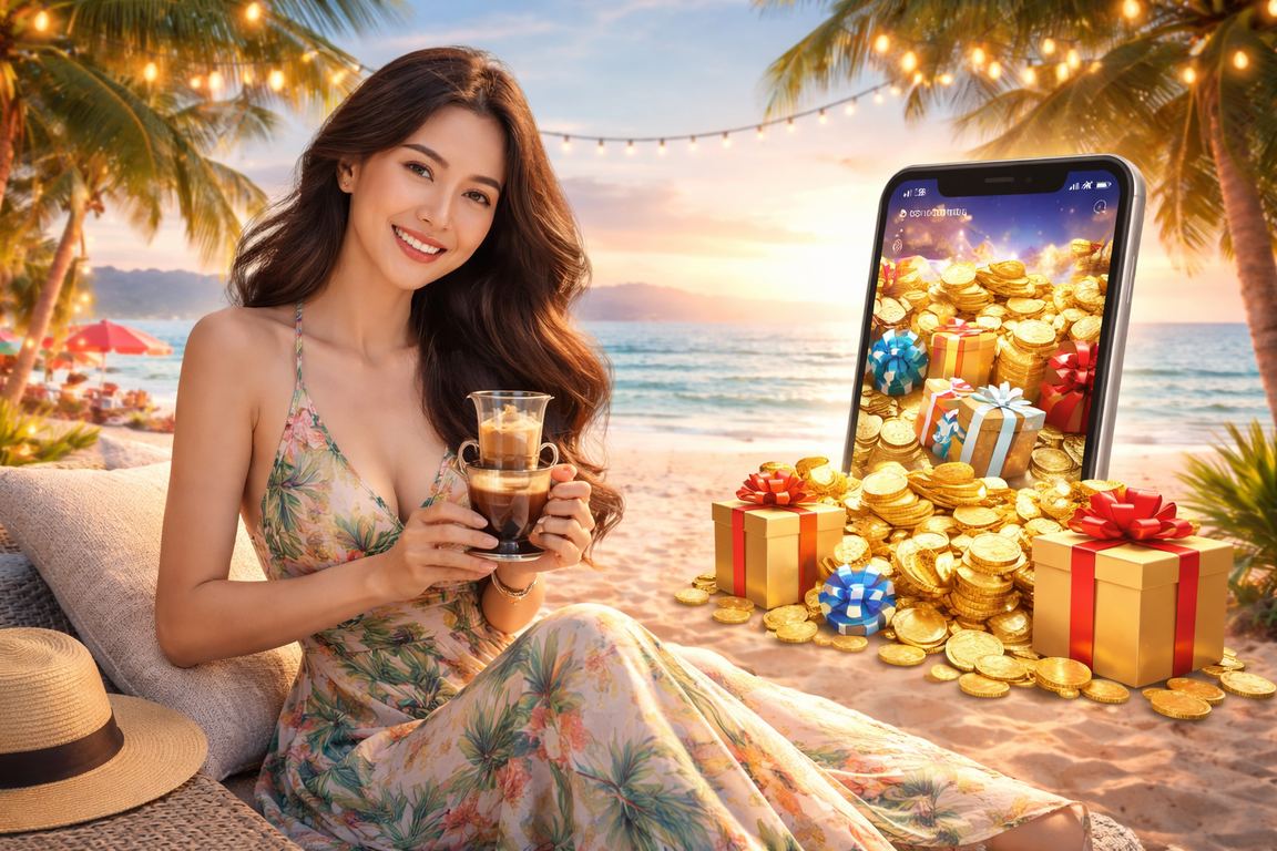 Người dùng Vũng Tàu xem mobile casino cạnh ly cà phê Việt